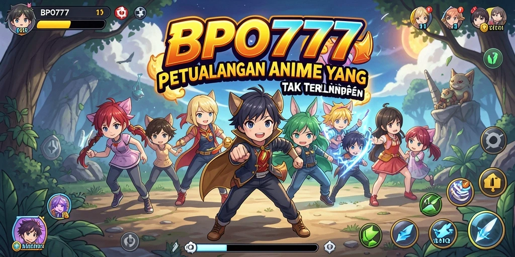 Tampilan gameplay BPO777 dengan karakter Anime yang dinamis.