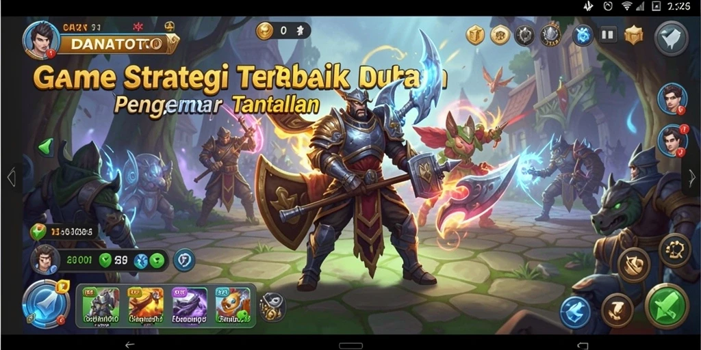 Tampilan gameplay strategis yang menarik dan penuh aksi.