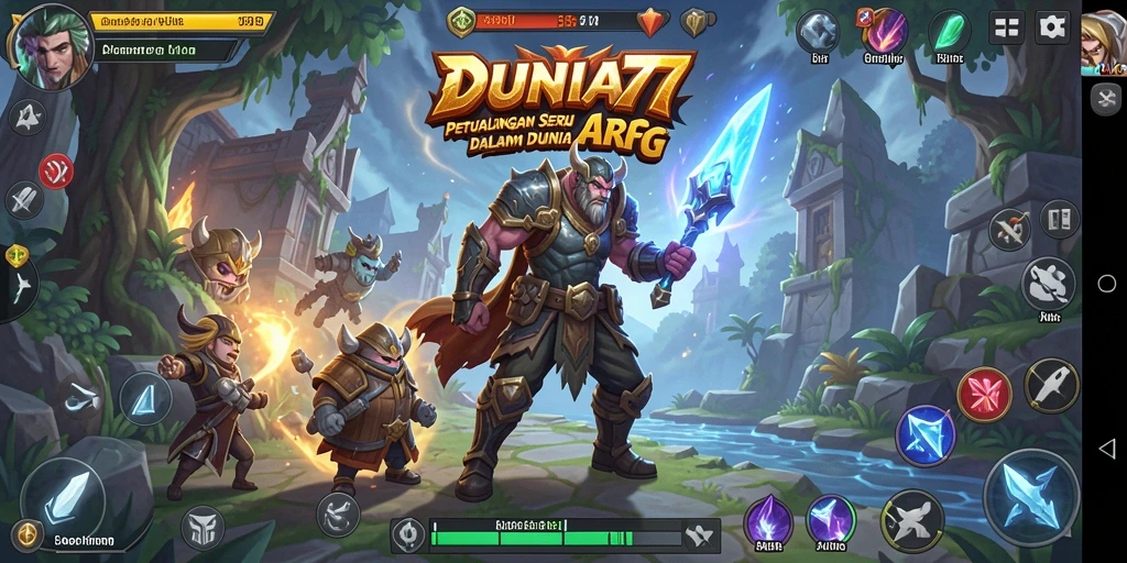 Tampilan gameplay DUNIA77 yang mendebarkan dalam aksi ARPG.