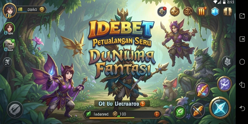 Tampilan gameplay IDEBET yang penuh aksi dan petualangan menarik.