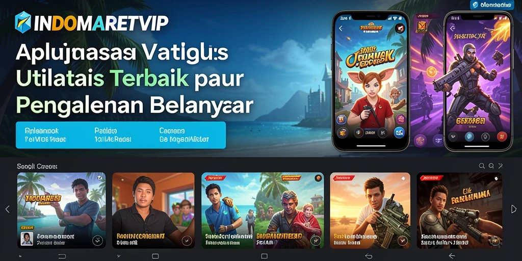 Tampilan aplikasi INDOMARETVIP dengan fitur belanja yang mudah dan praktis.