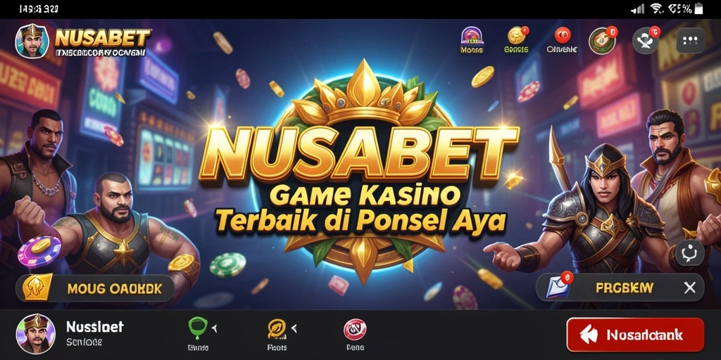 Tampilan gameplay NUSABET dengan grafik memukau dan pengalaman kasino nyata.