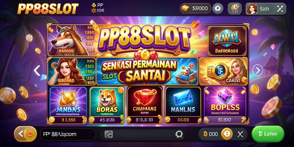 Tampilan gameplay PP88SLOT yang mengasyikkan dan penuh warna.