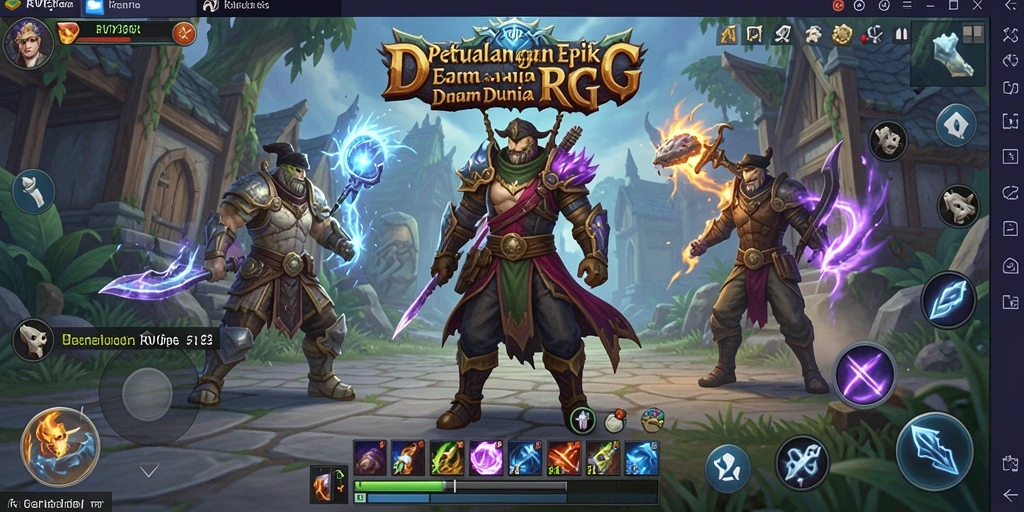 Screenshot gameplay RPG yang menakjubkan dari RVIP3.