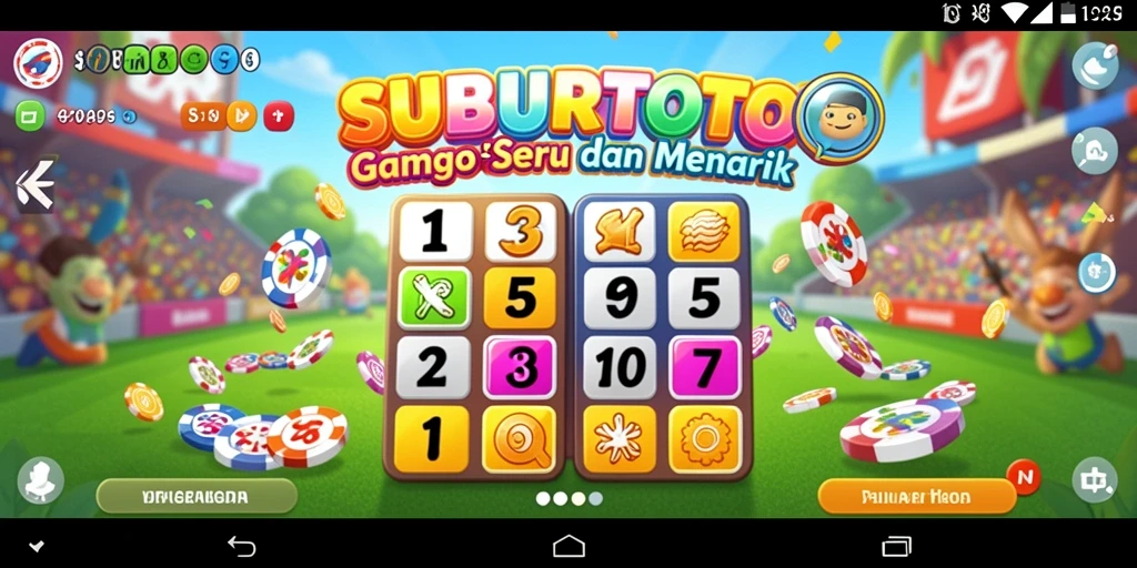 Tampilan gameplay SUBURTOTO dengan antarmuka Bingo yang menarik.