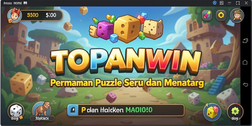 Screenshot gameplay <strong>TOPANWIN</strong> yang menunjukkan tantangan Puzzle yang menarik.