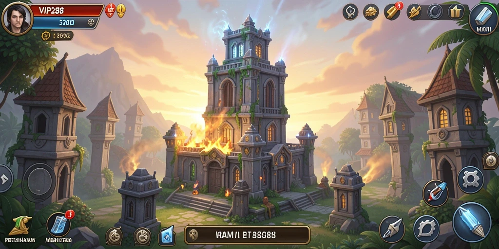 Gameplay aksi Tower Defense yang mendebarkan dan strategis.