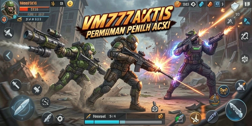 Tangkapan layar utama VM777 menunjukkan intensitas pertempuran TPS.